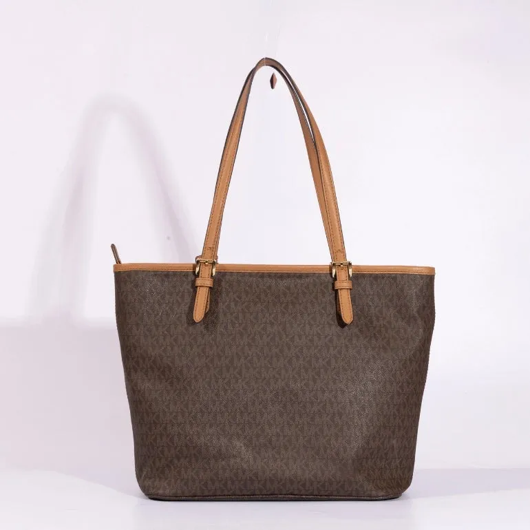 Michael Kors Jet Set Logo Front Pocket Tote