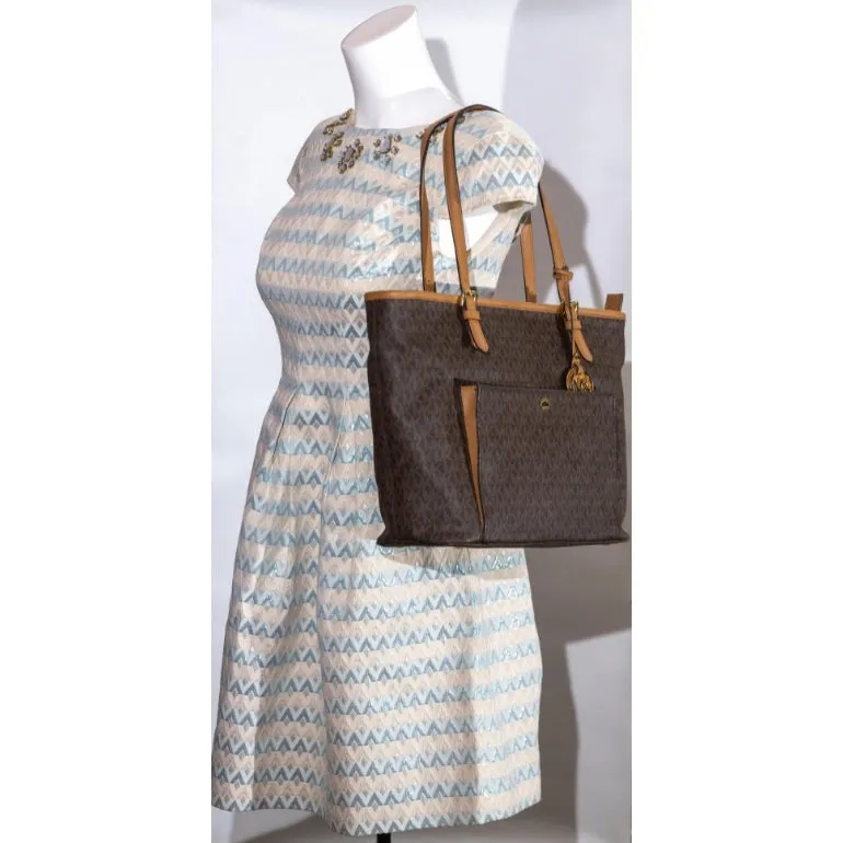 Michael Kors Jet Set Logo Front Pocket Tote