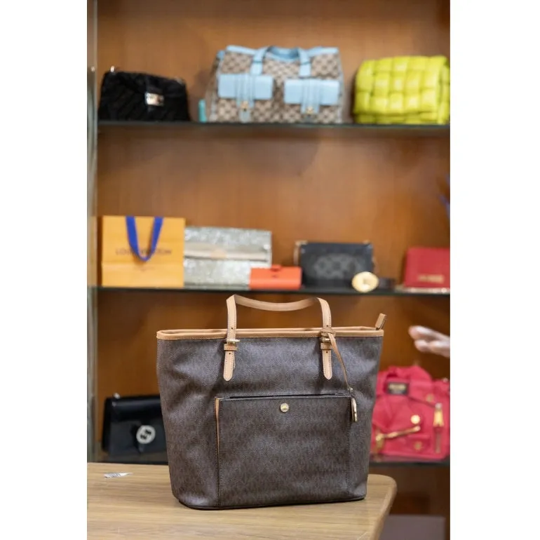 Michael Kors Jet Set Logo Front Pocket Tote