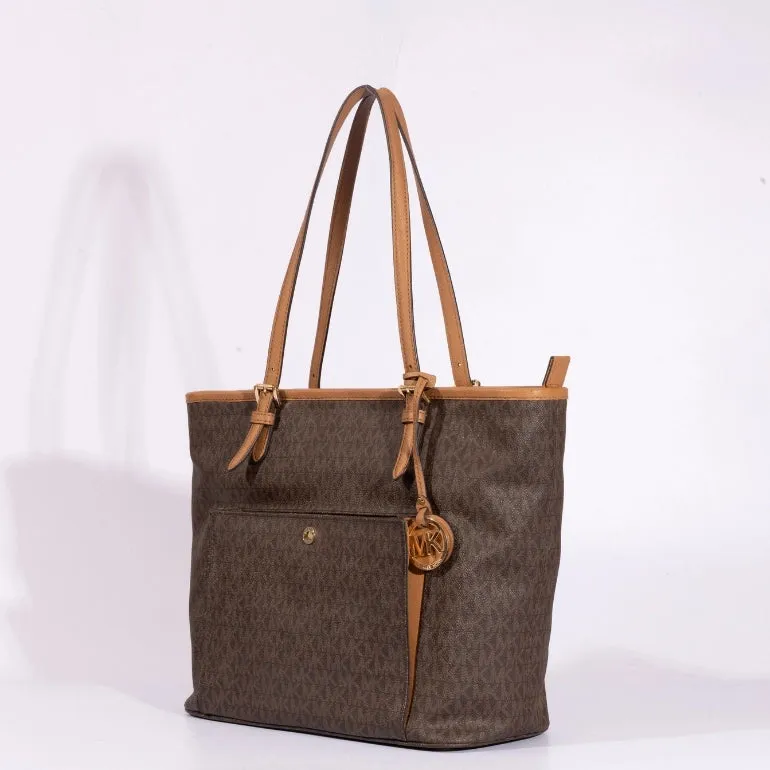 Michael Kors Jet Set Logo Front Pocket Tote
