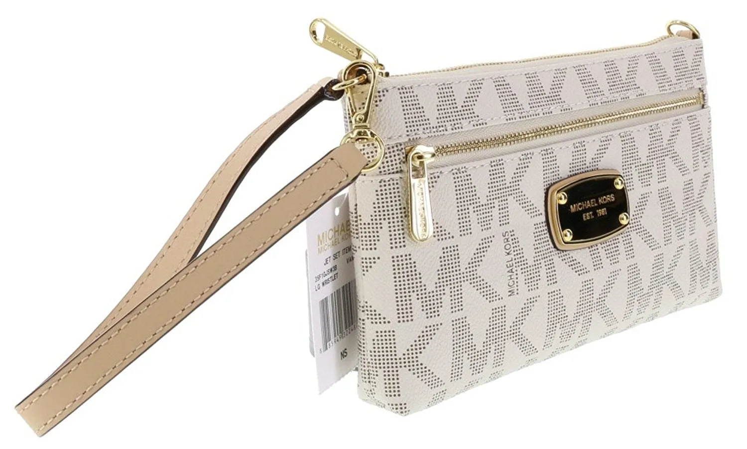 Michael Kors Large Wristlet MK PVC Logo