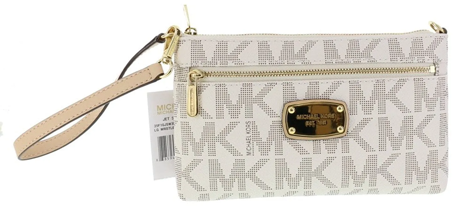 Michael Kors Large Wristlet MK PVC Logo