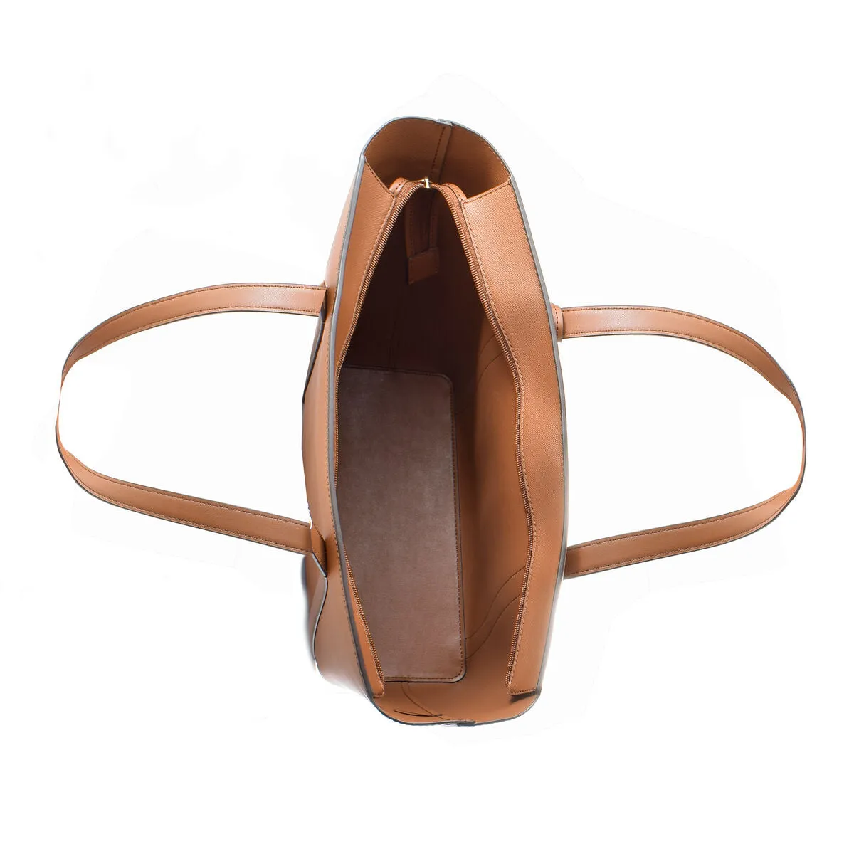 Michael Kors PRATT Brown Leather Tote Bag