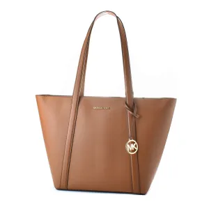 Michael Kors PRATT Brown Leather Tote Bag