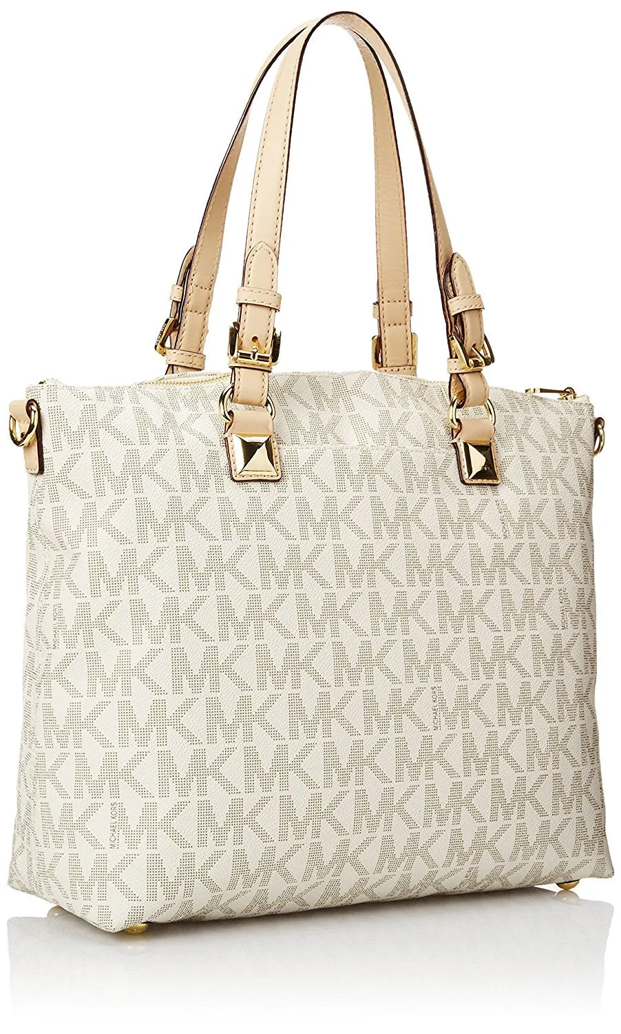 Michael Kors Women's Jet Set Logo Multifunction Tote Leather Top-Handle Satchel