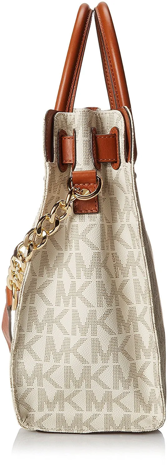 Michael Kors Women's Large Hamilton Signature PVC Shoulder Tote