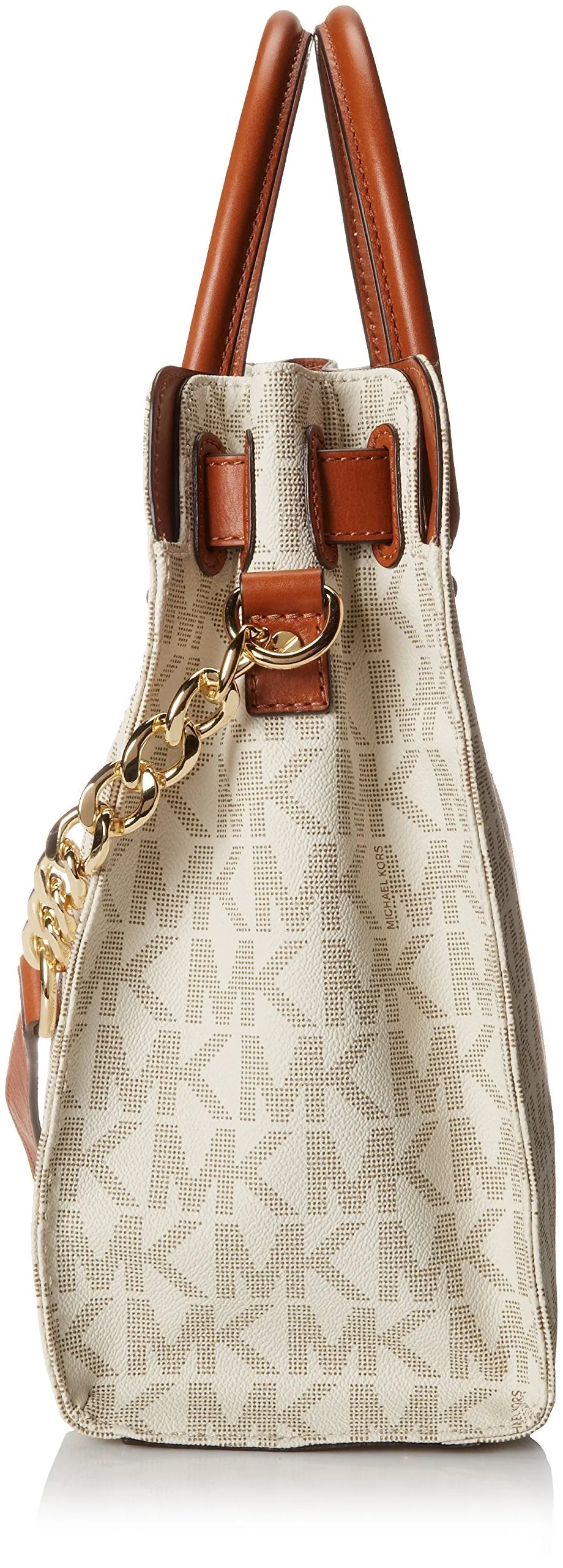 Michael Kors Women's Large Hamilton Signature PVC Shoulder Tote