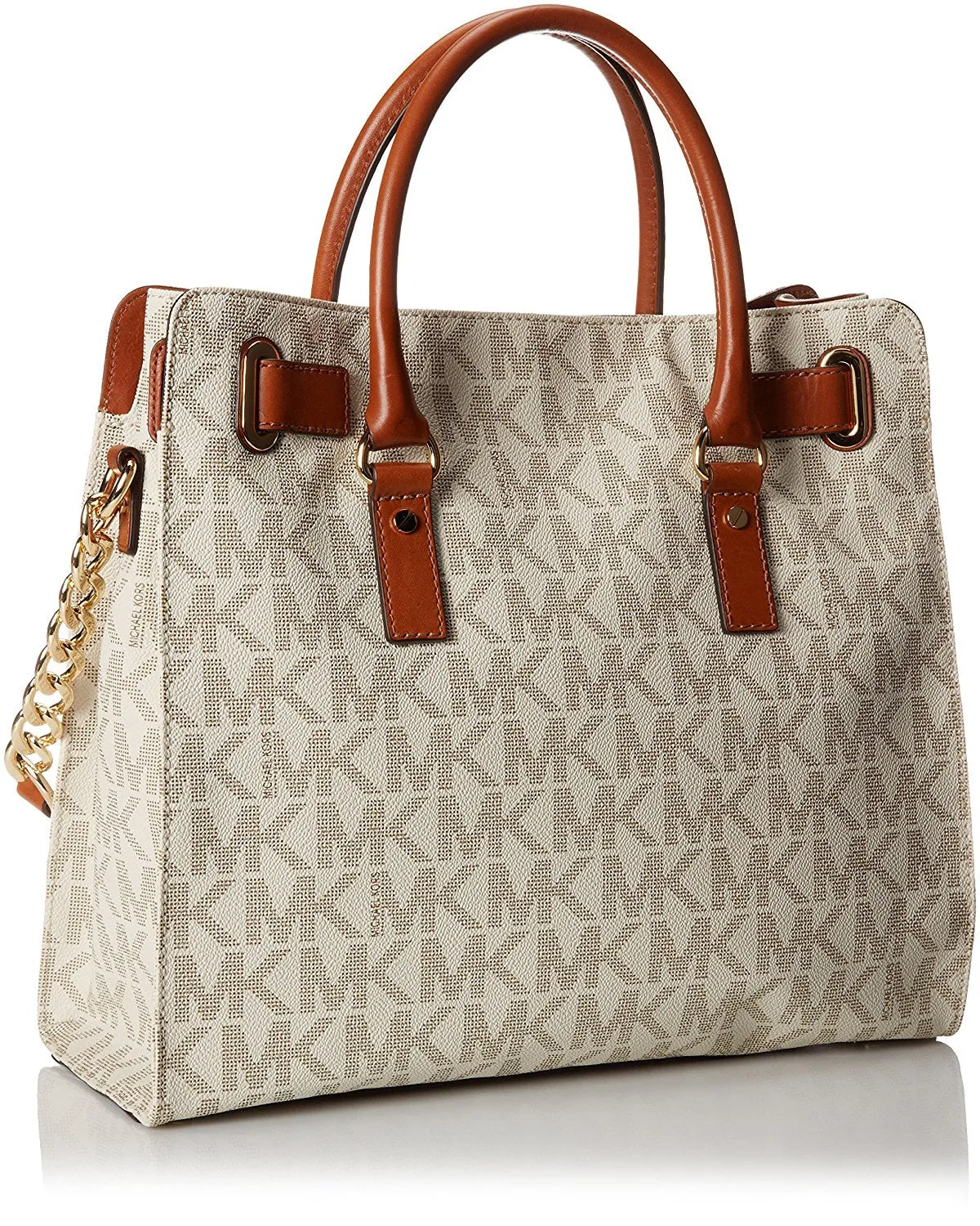 Michael Kors Women's Large Hamilton Signature PVC Shoulder Tote