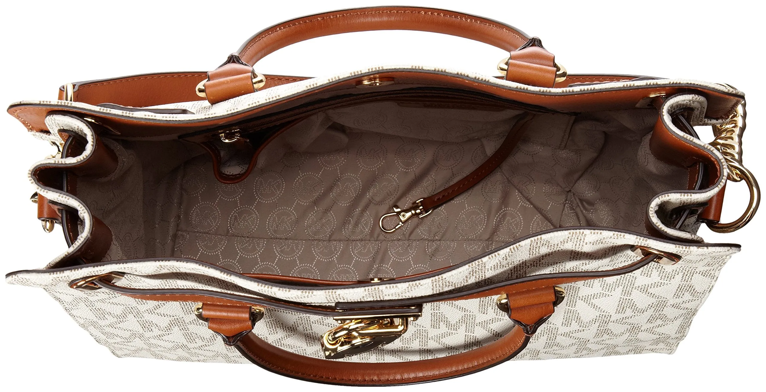 Michael Kors Women's Large Hamilton Signature PVC Shoulder Tote