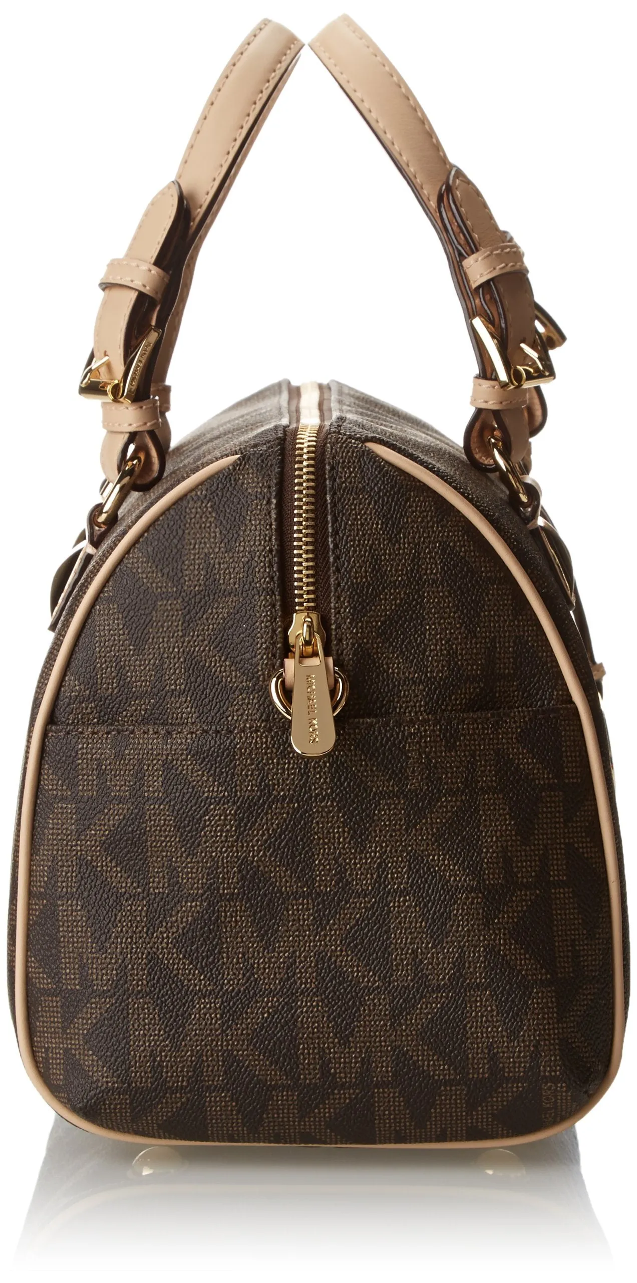 Michael Kors Women's Medium Grayson Monogram Vinyl Top-Handle Satchel