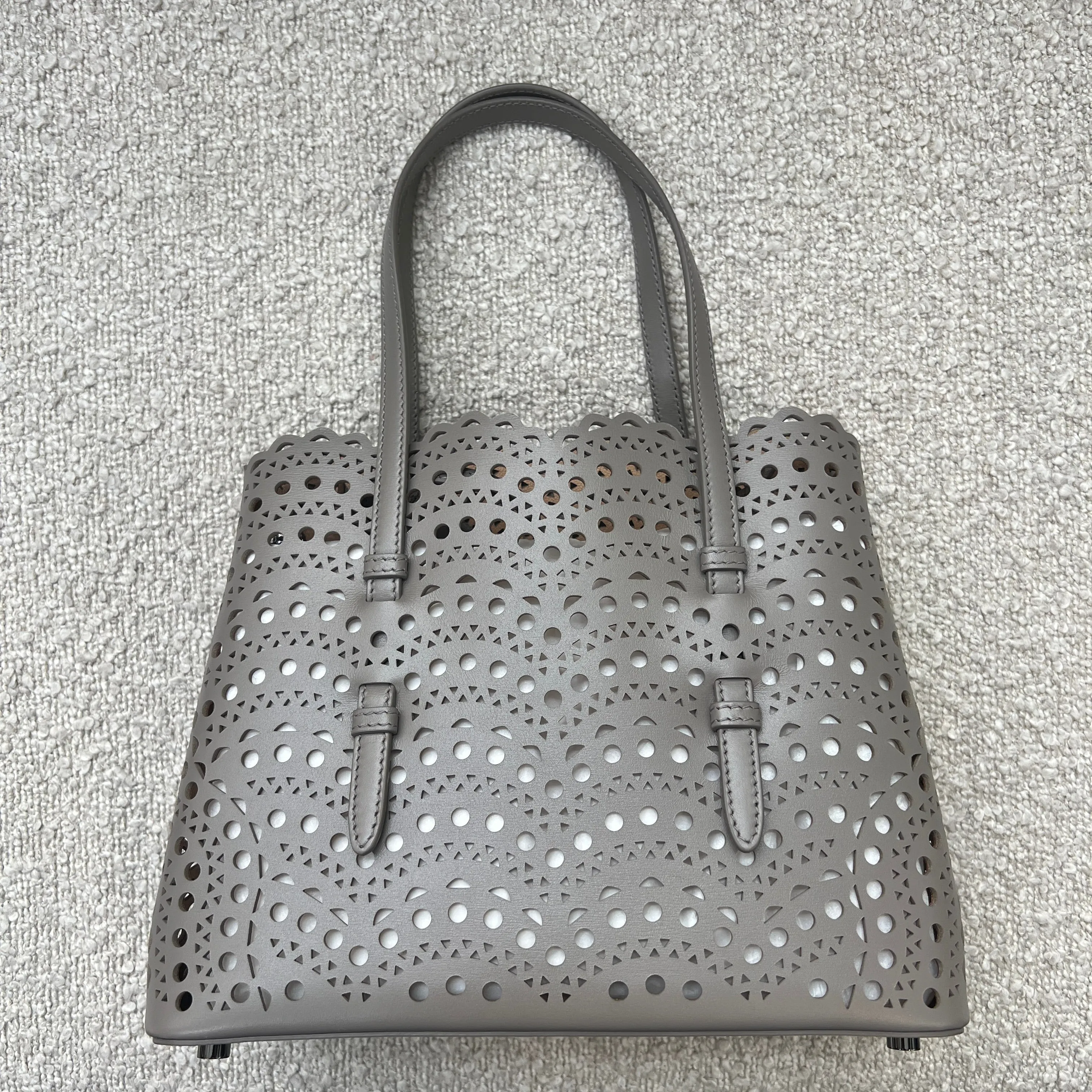 Mina 25 Wave Lux Calfskin, Taupe
