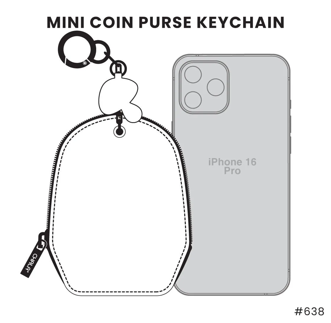 Mini Coin Purse Keychain - Gnome
