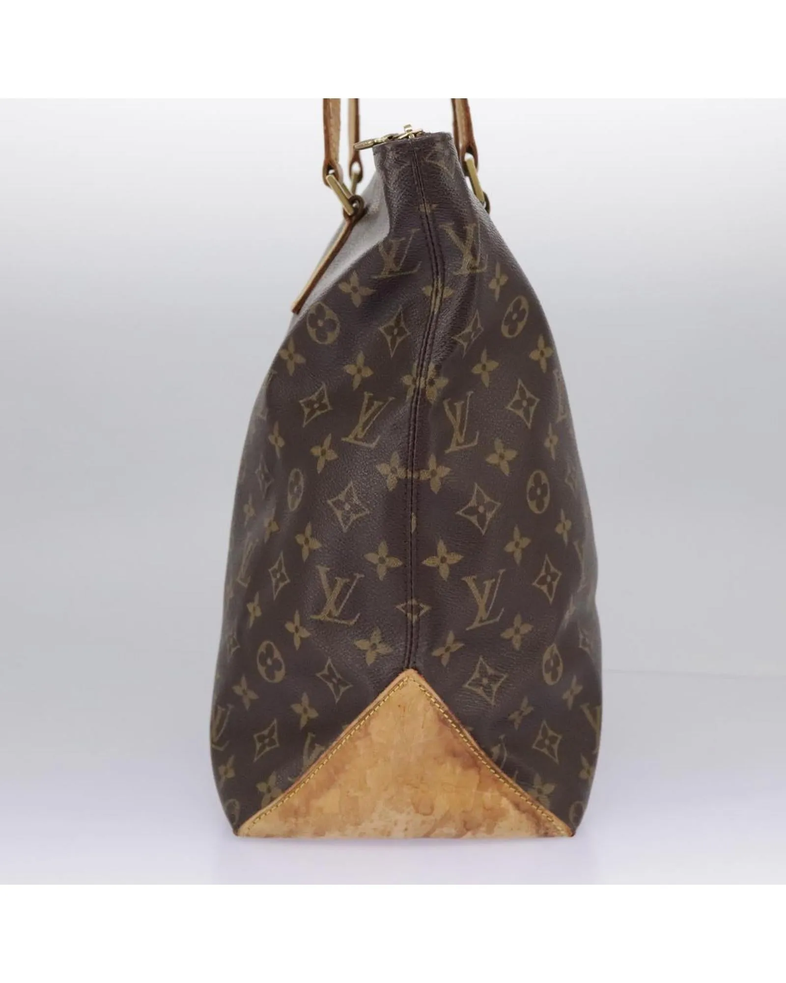 Monogram Canvas Cabas Mezzo Tote Bag with Shoulder Strap
