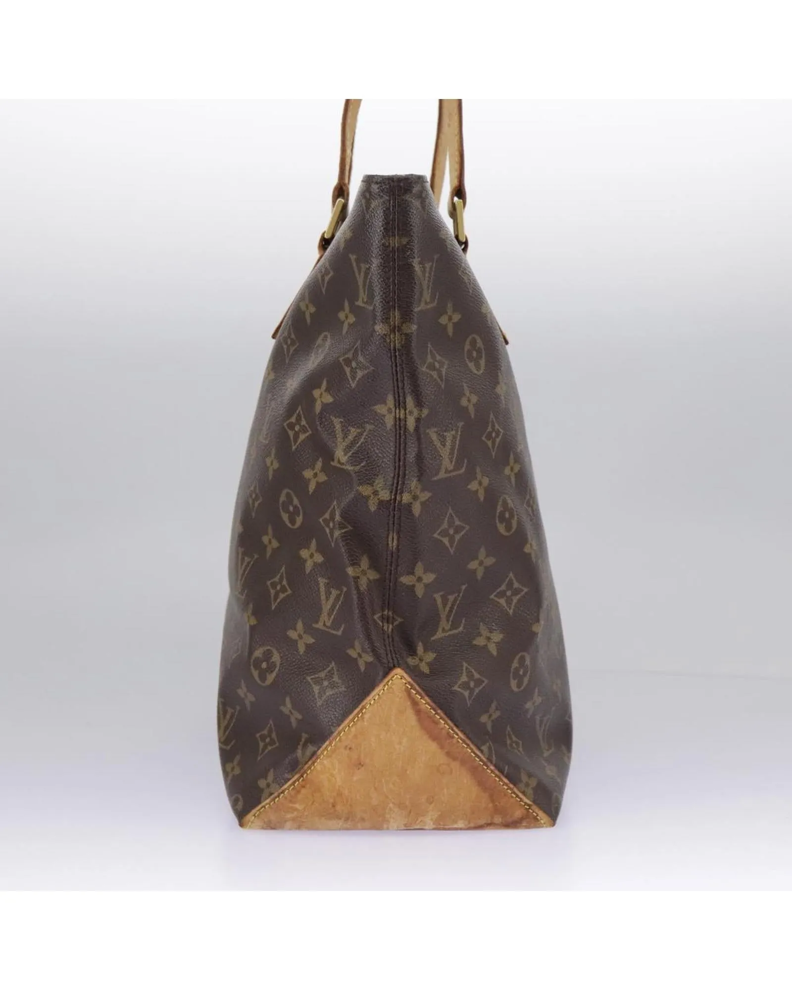 Monogram Canvas Cabas Mezzo Tote Bag with Shoulder Strap