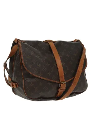 Monogram Canvas Saumur Shoulder Bag