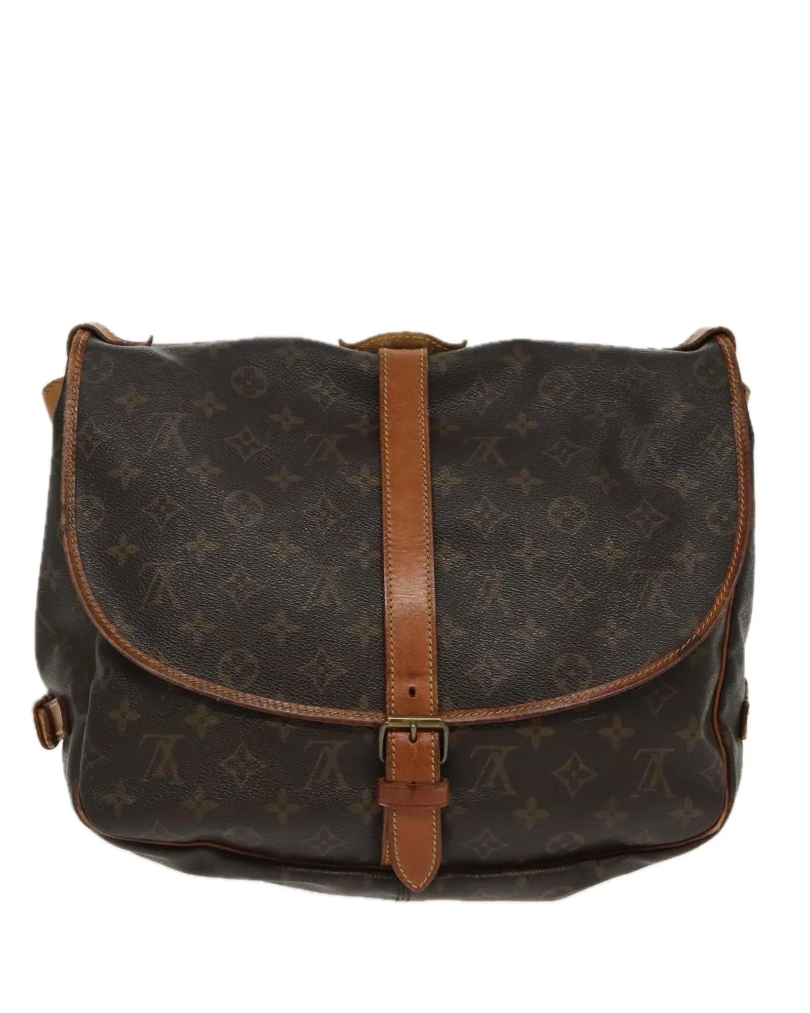 Monogram Canvas Saumur Shoulder Bag