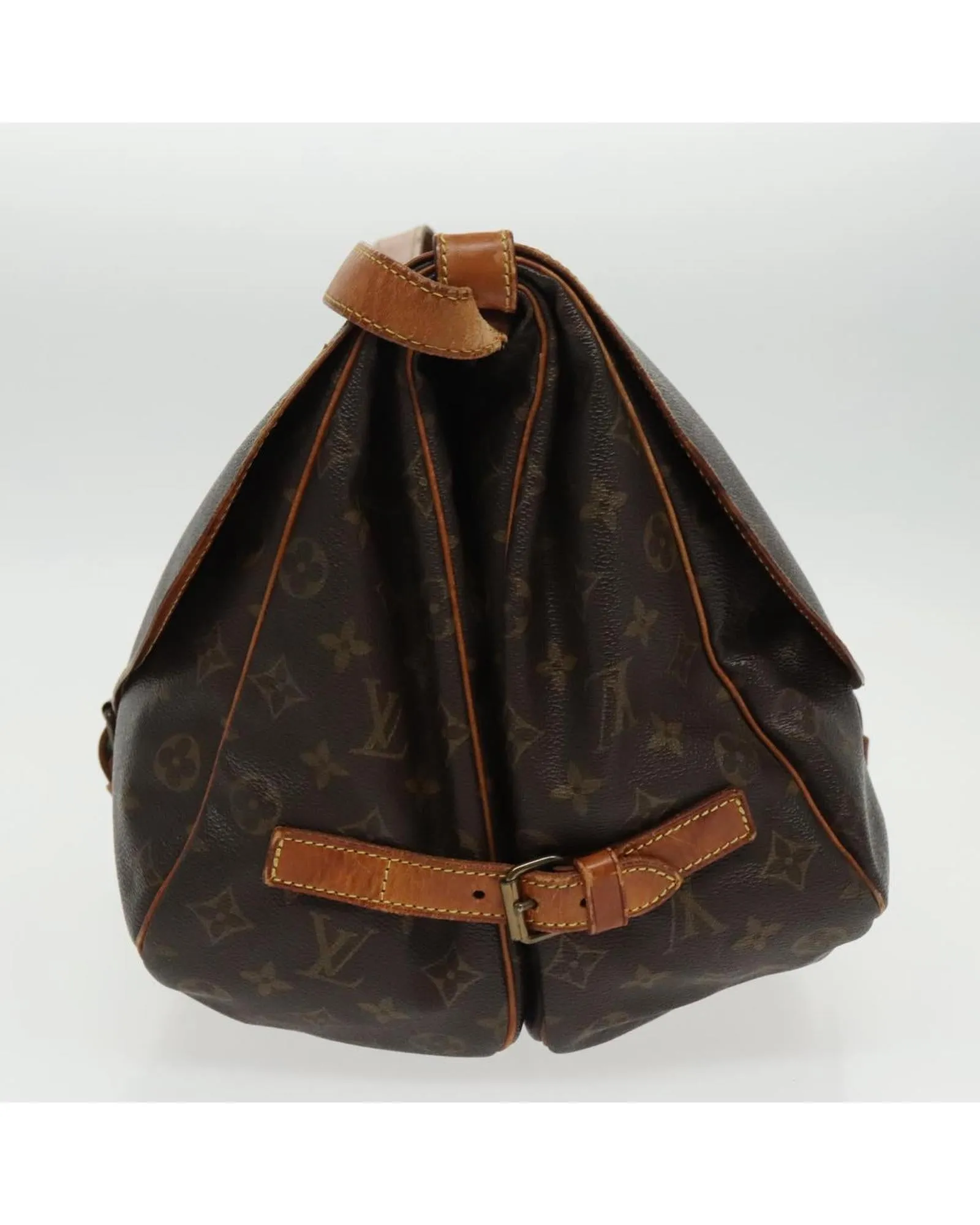 Monogram Canvas Saumur Shoulder Bag