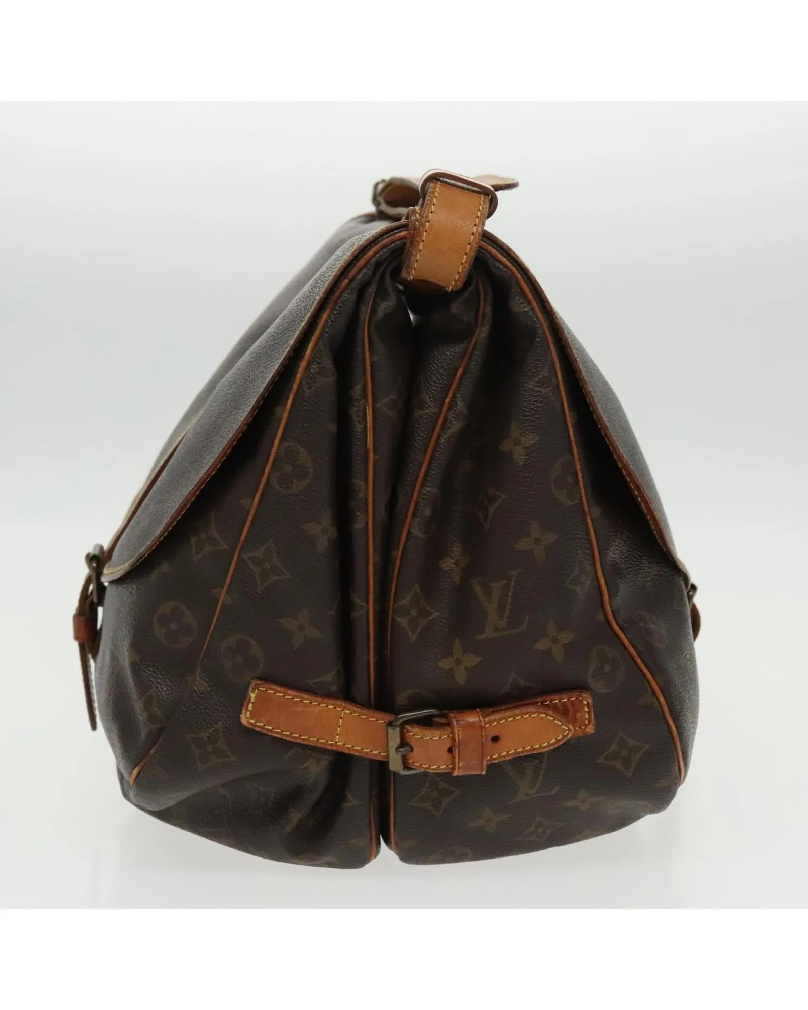Monogram Canvas Saumur Shoulder Bag