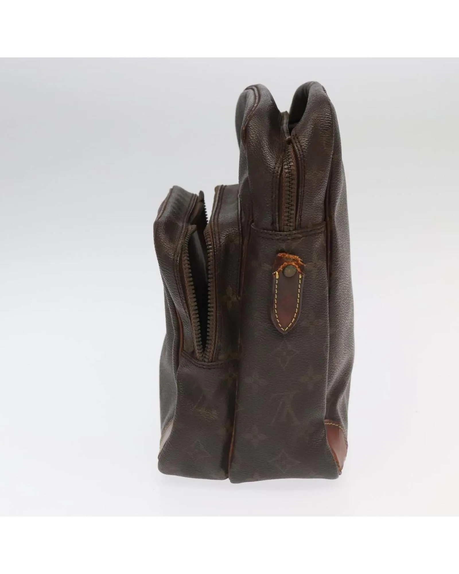 Monogram Canvas Shoulder Bag with Adjustable Strap and  Louis Vuitton Design