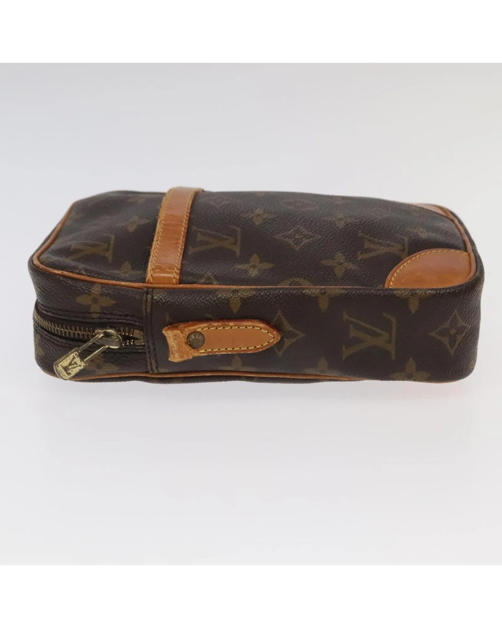 Monogram Canvas Shoulder Bag with Adjustable Strap