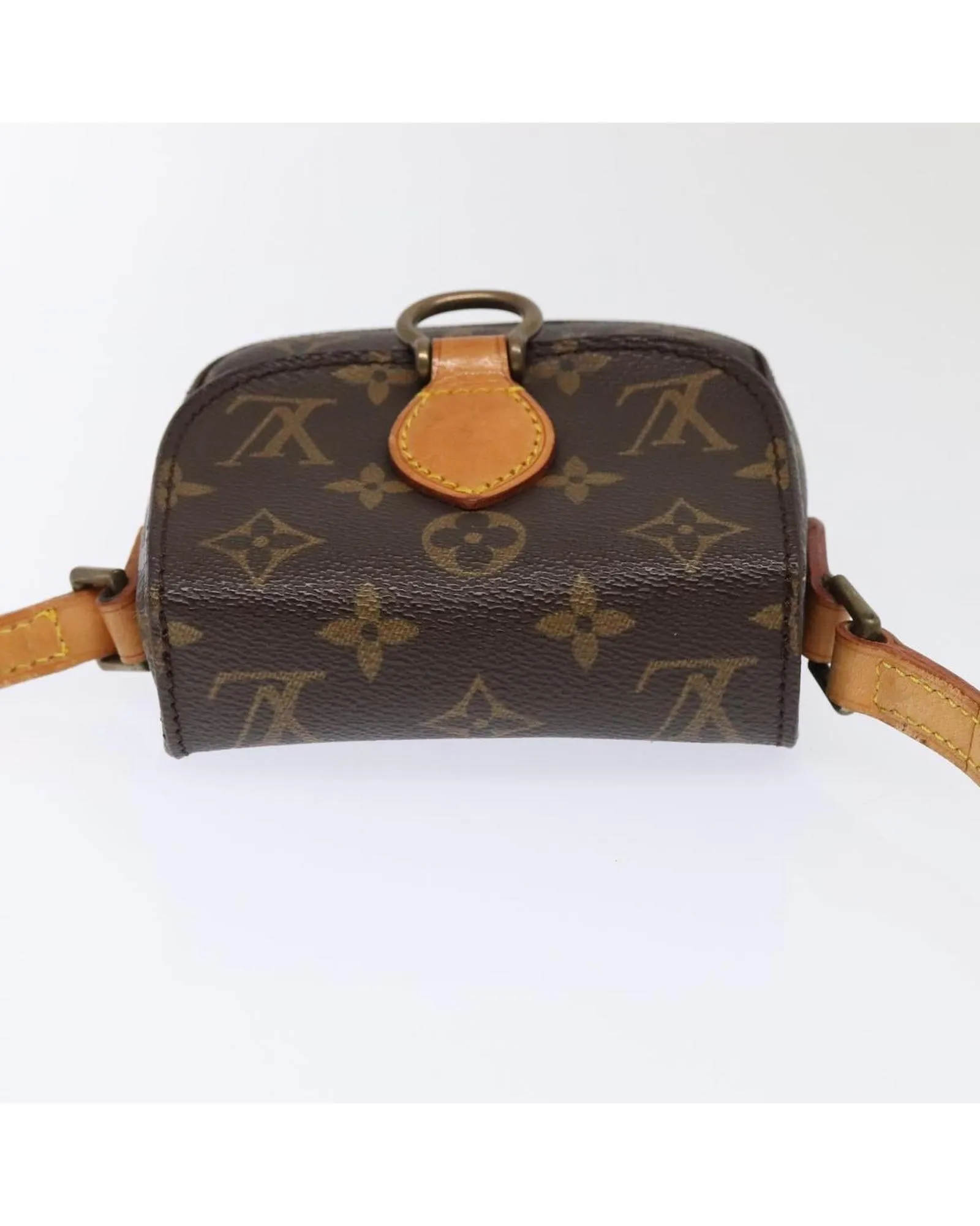 Monogram Canvas Shoulder Bag with Adjustable Strap