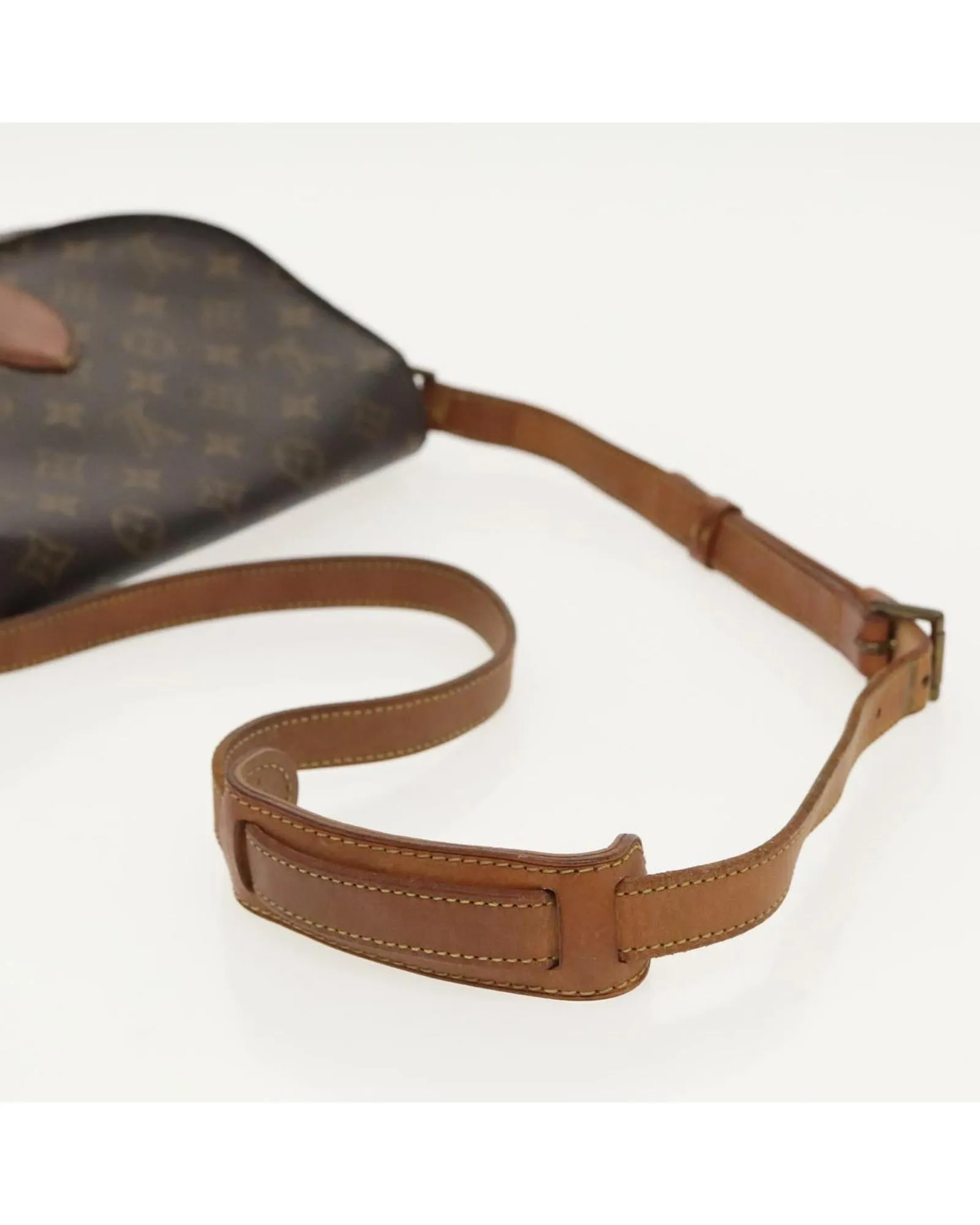 Monogram Canvas Shoulder Bag with Adjustable Strap