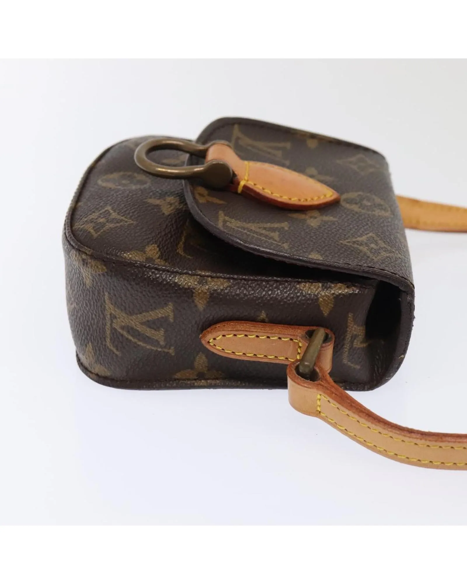 Monogram Canvas Shoulder Bag with Adjustable Strap