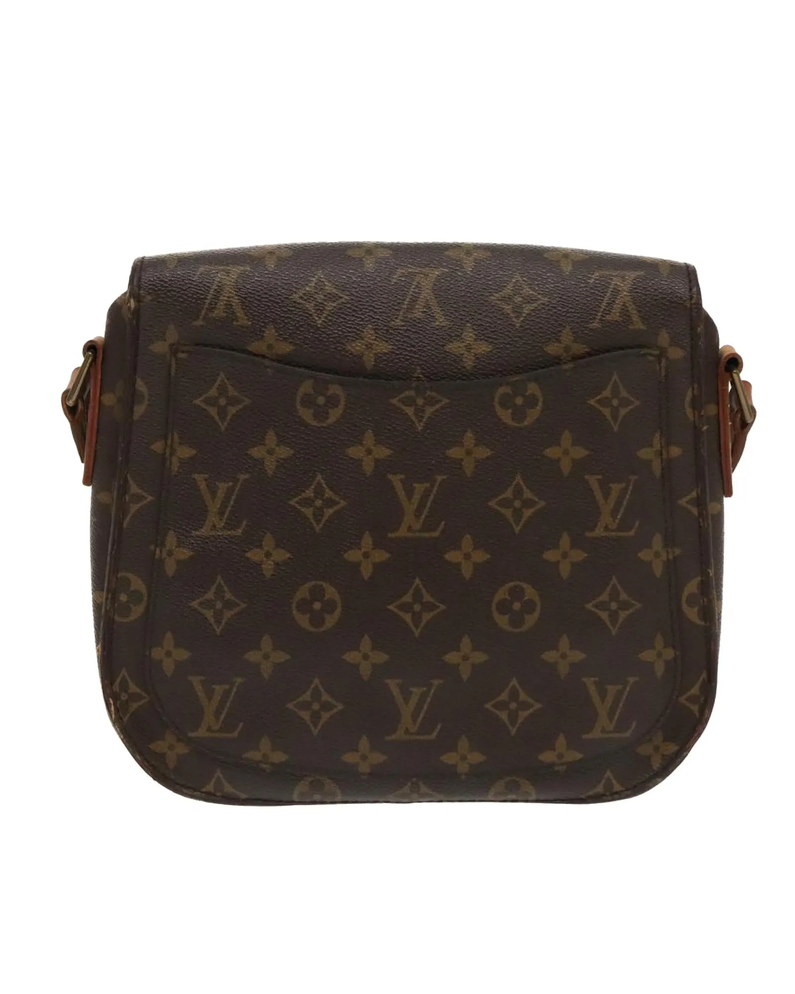 Monogram Canvas Shoulder Bag with Adjustable Strap
