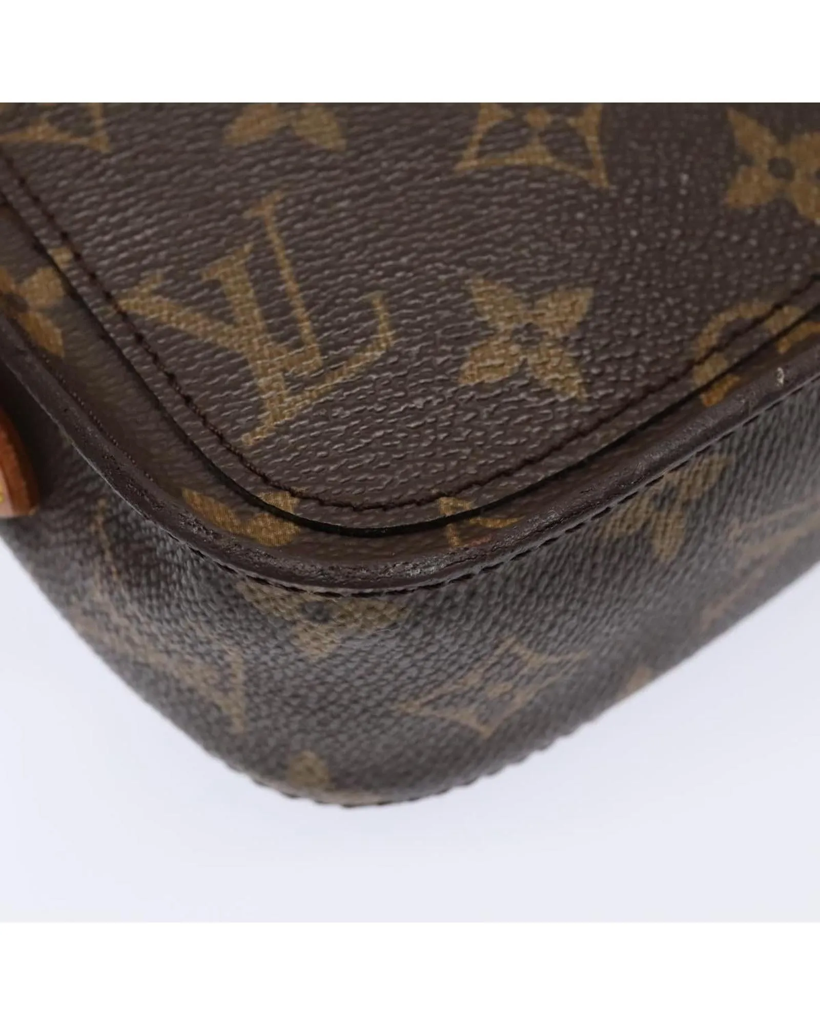 Monogram Canvas Shoulder Bag with Adjustable Strap