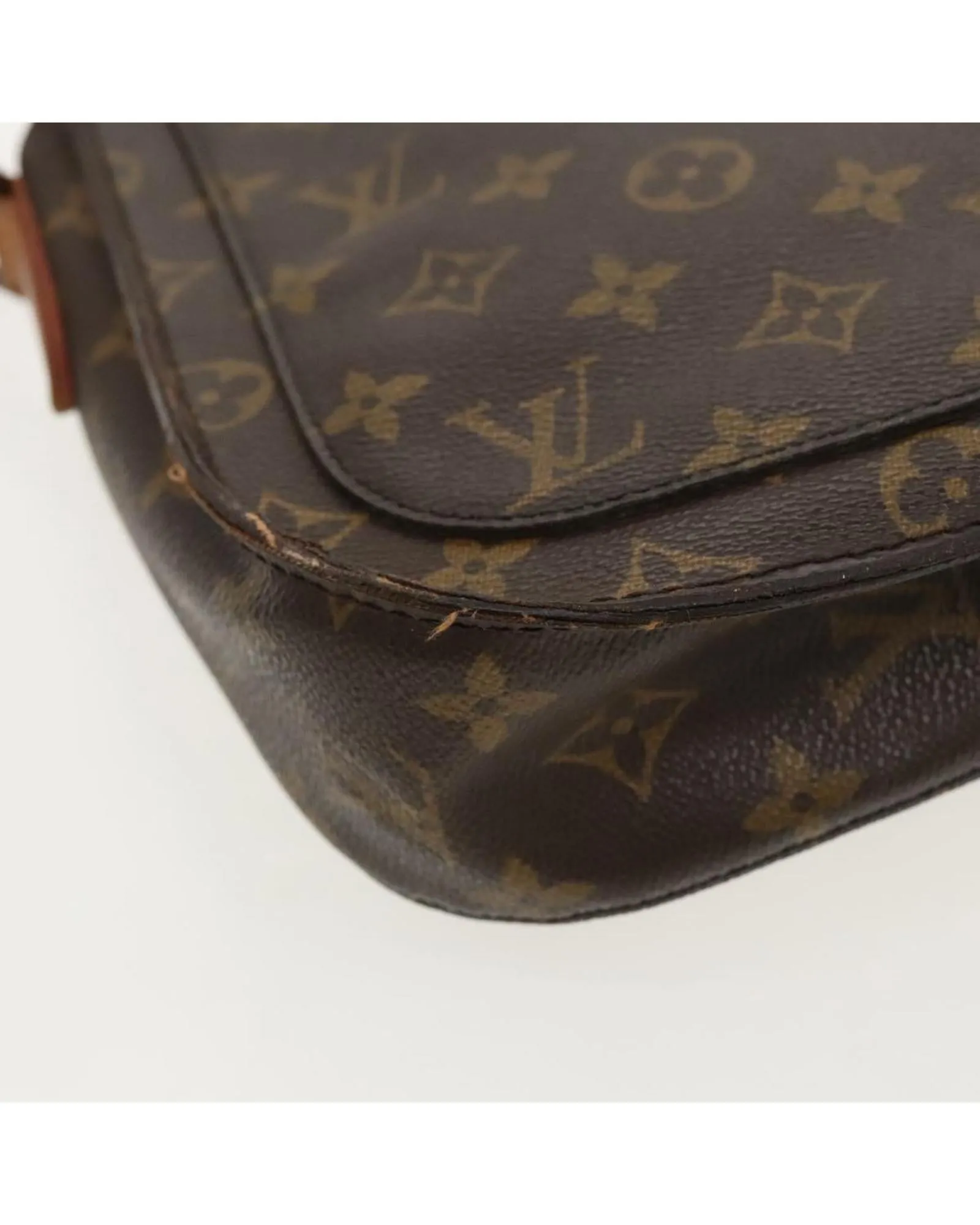 Monogram Canvas Shoulder Bag with Adjustable Strap