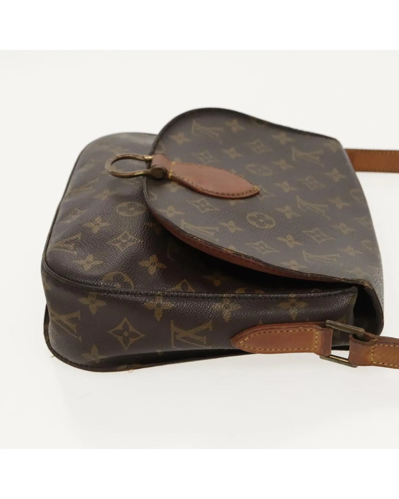Monogram Canvas Shoulder Bag with Adjustable Strap