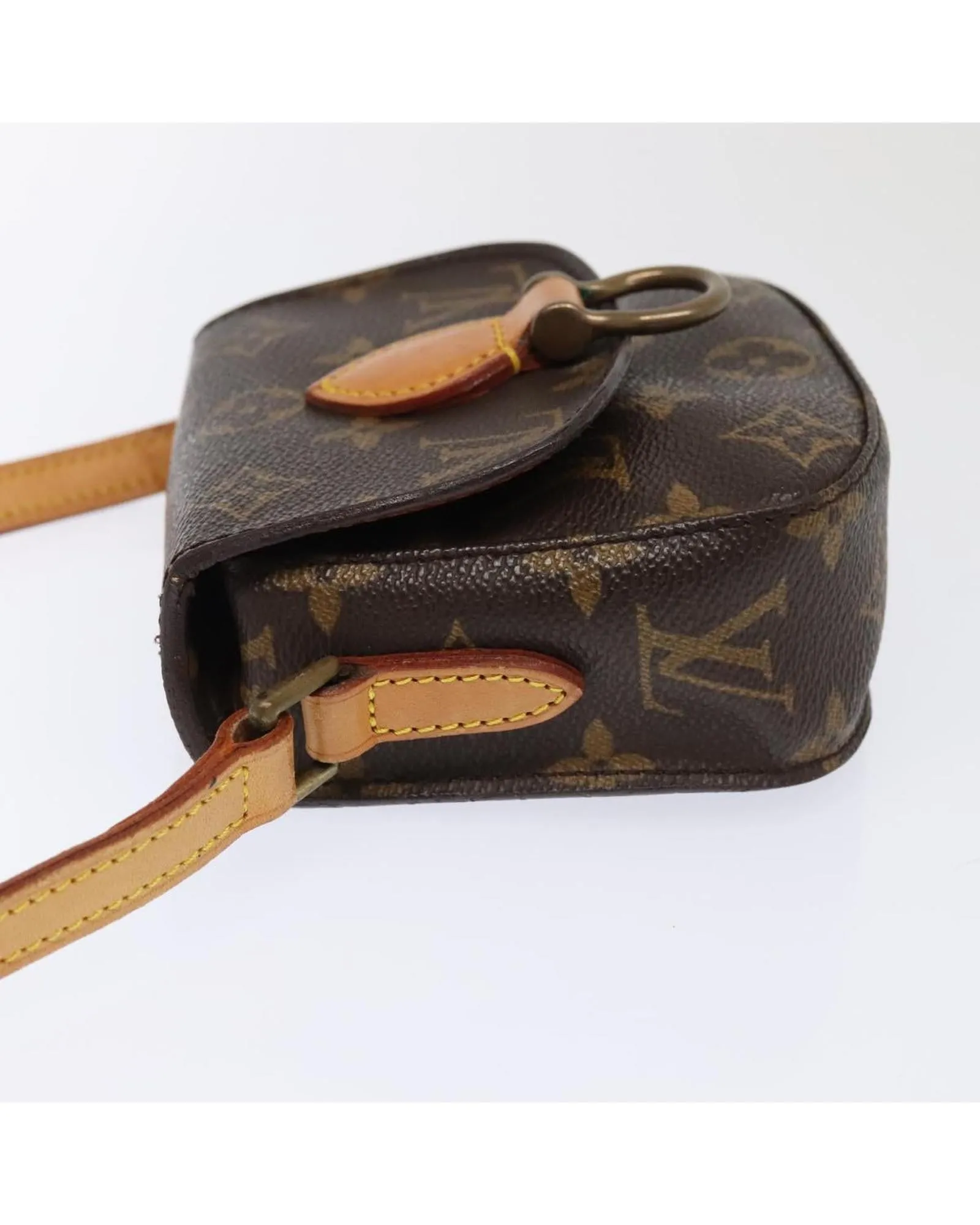 Monogram Canvas Shoulder Bag with Adjustable Strap
