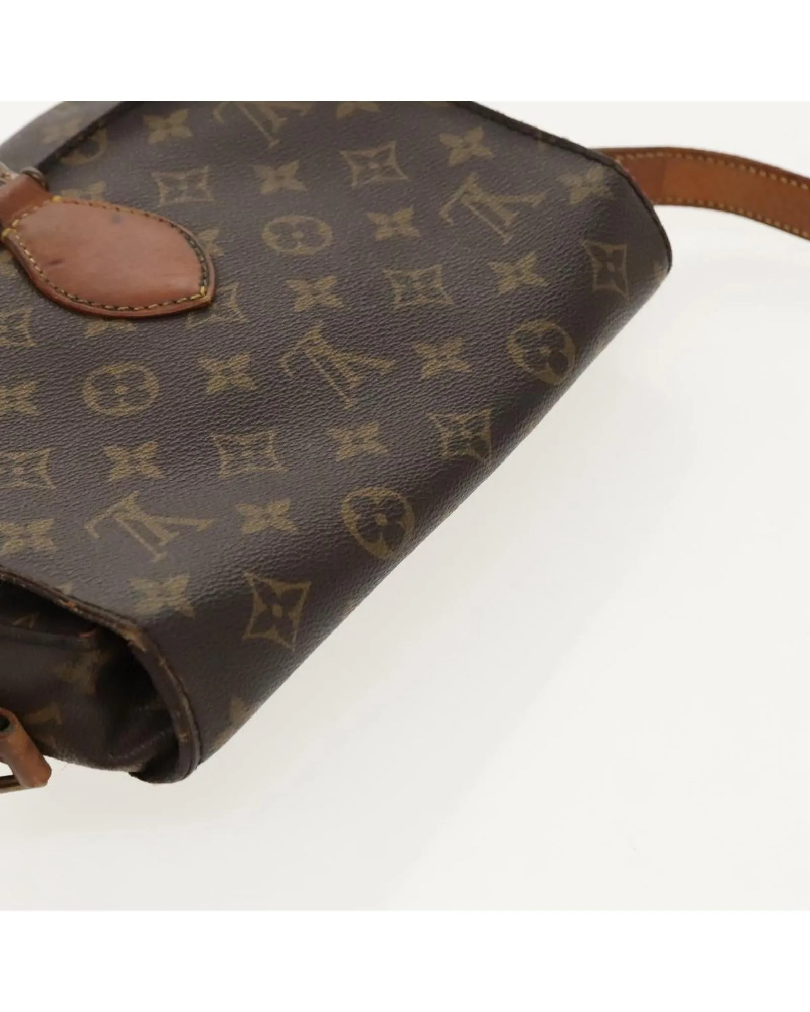 Monogram Canvas Shoulder Bag with Adjustable Strap