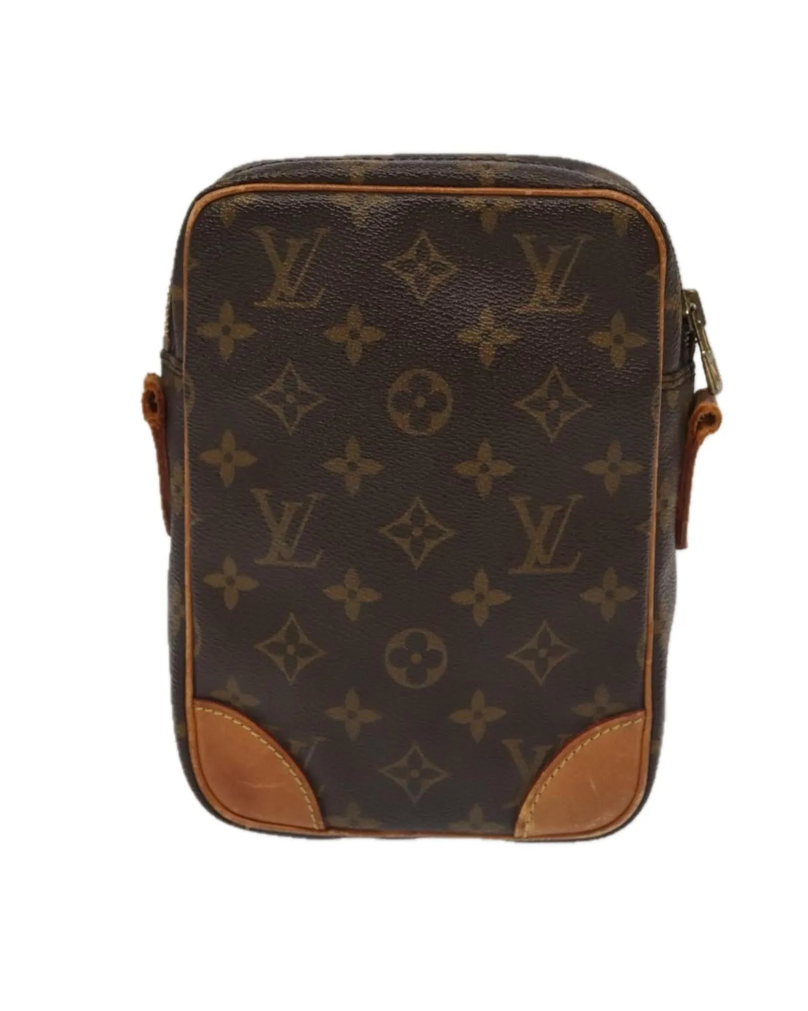 Monogram Canvas Shoulder Bag with Adjustable Strap