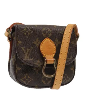 Monogram Canvas Shoulder Bag with Adjustable Strap