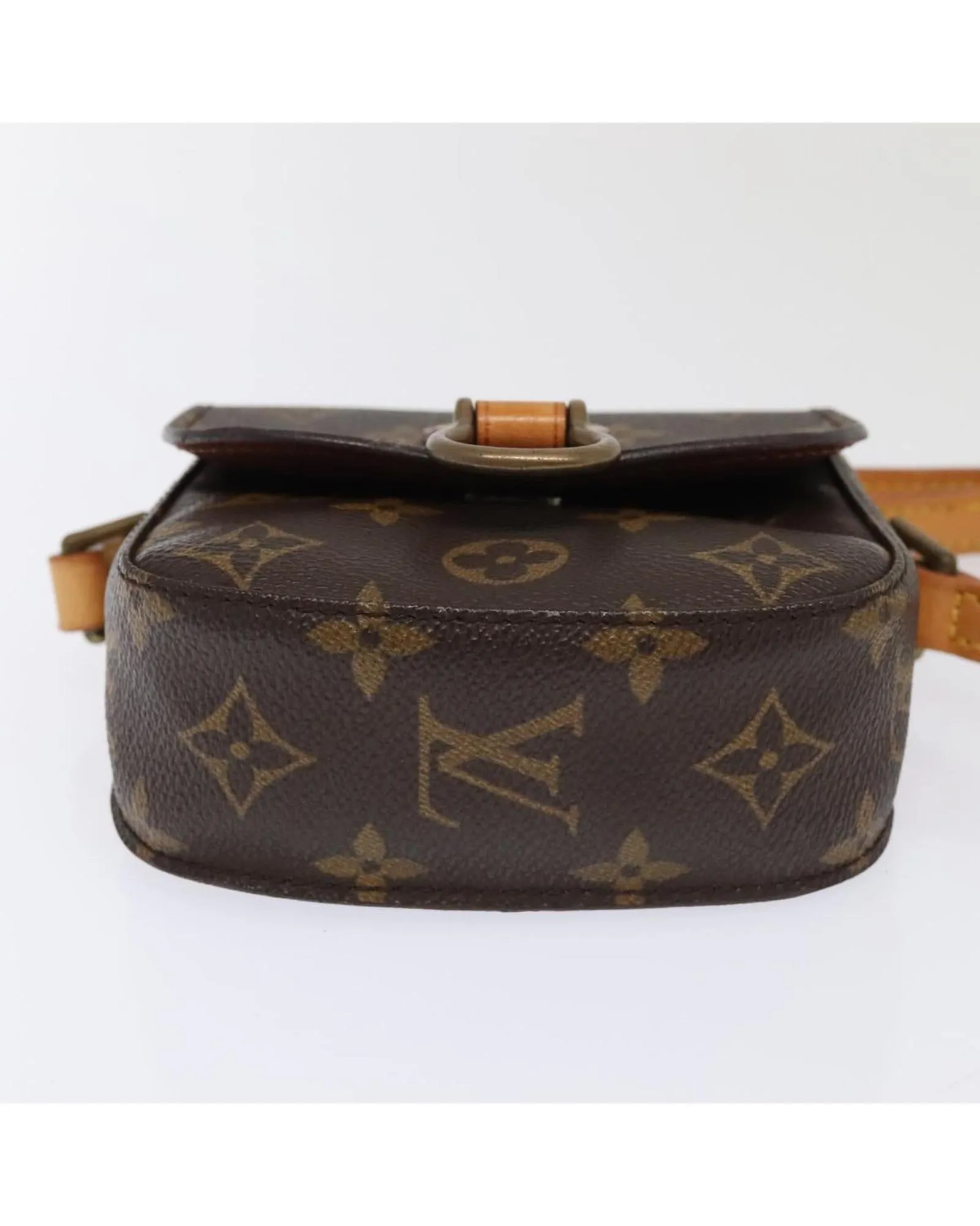 Monogram Canvas Shoulder Bag with Adjustable Strap