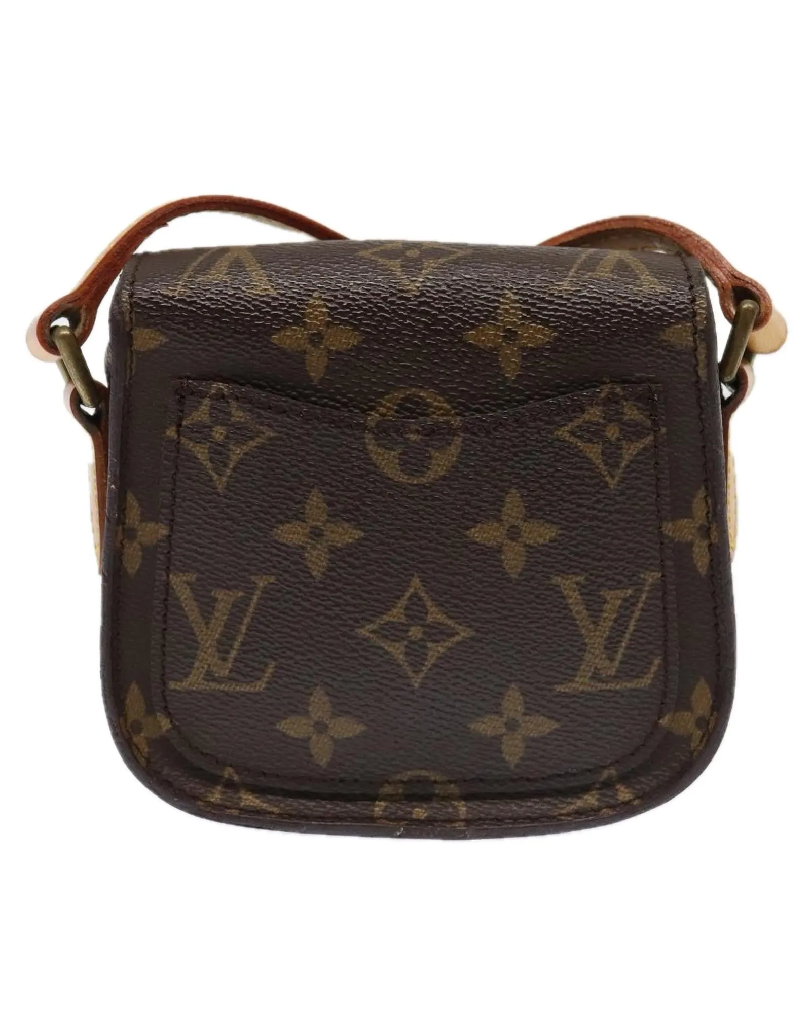 Monogram Canvas Shoulder Bag with Adjustable Strap