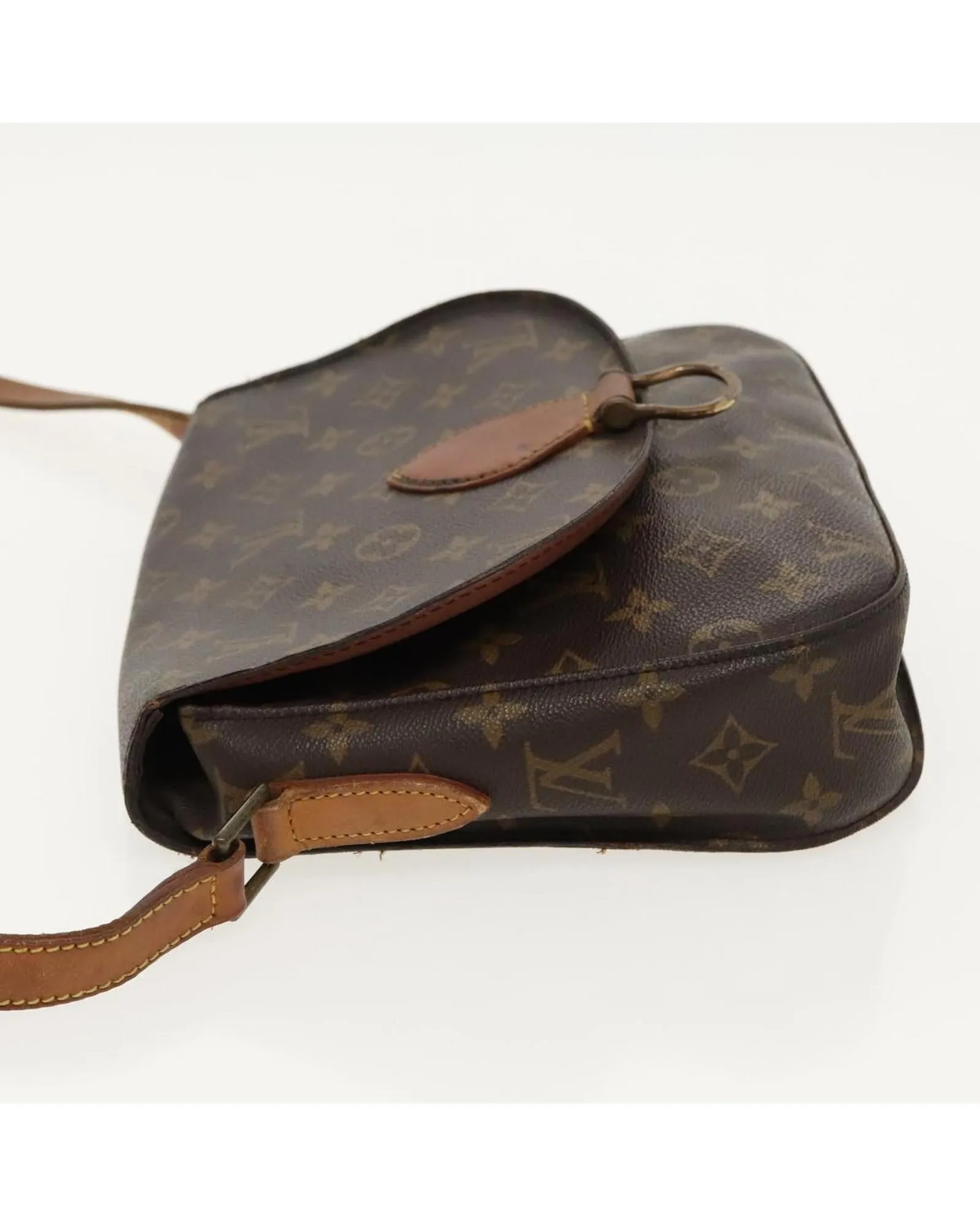 Monogram Canvas Shoulder Bag with Adjustable Strap