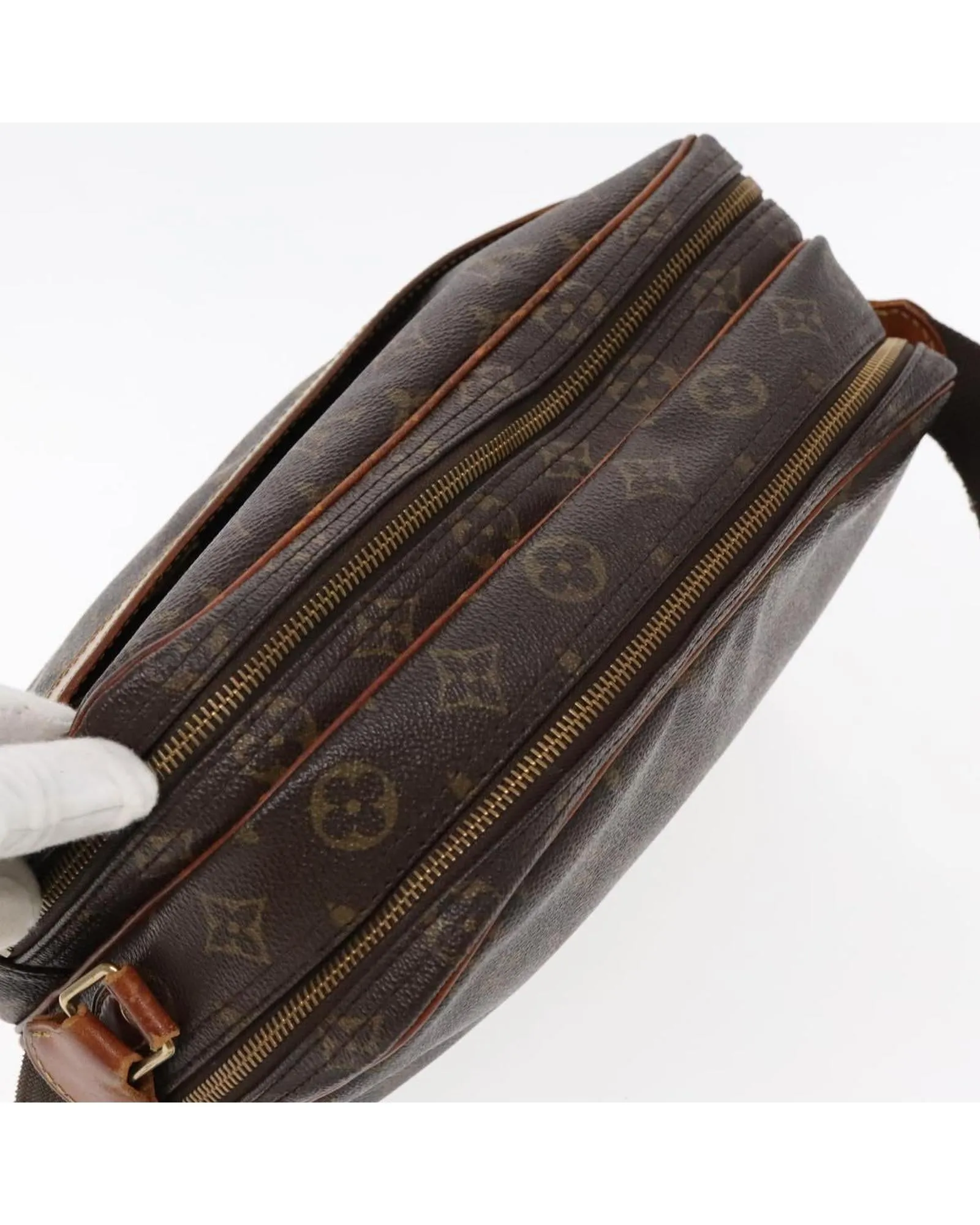 Monogram Reporter PM Shoulder Bag with  Design