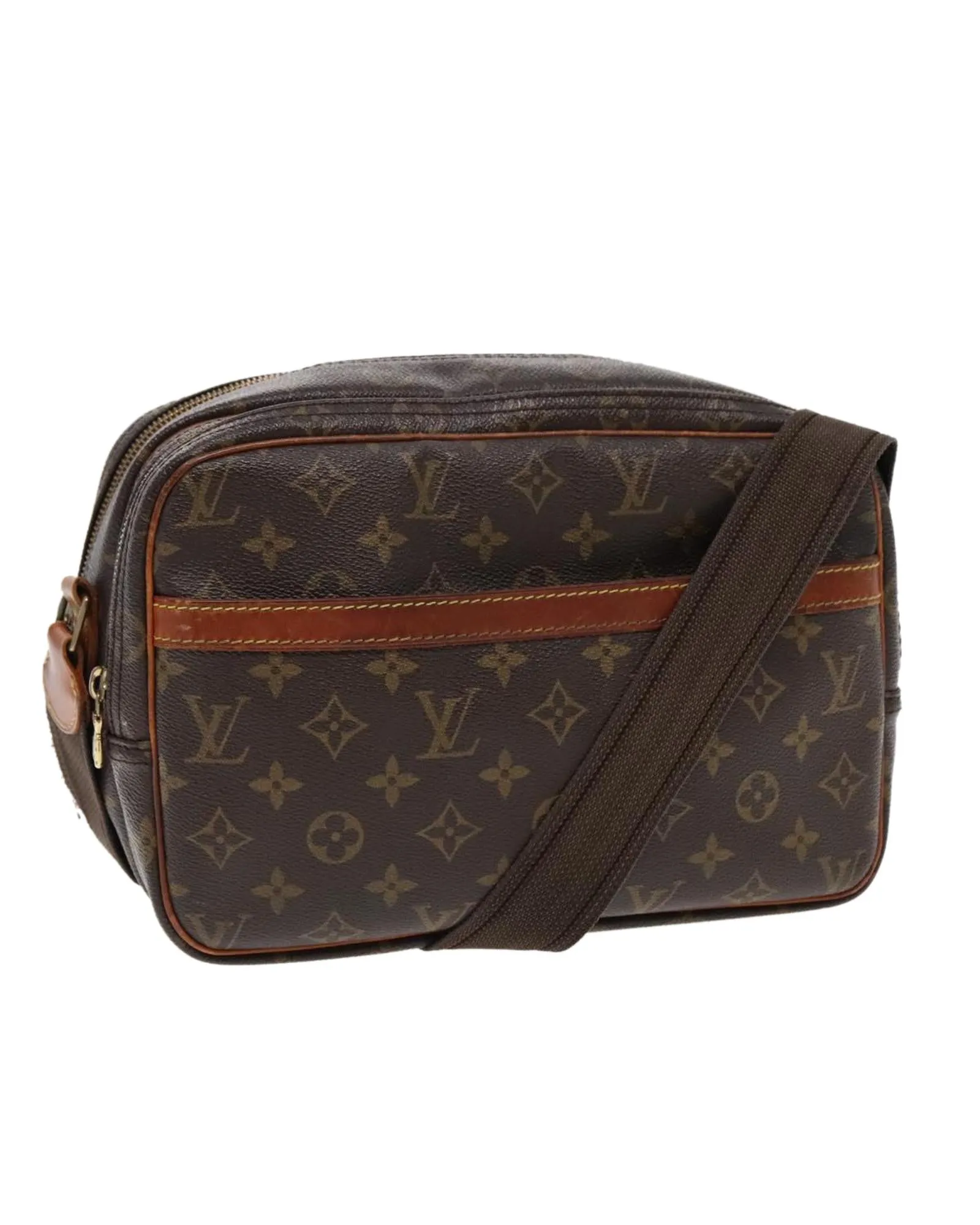 Monogram Reporter PM Shoulder Bag with  Design