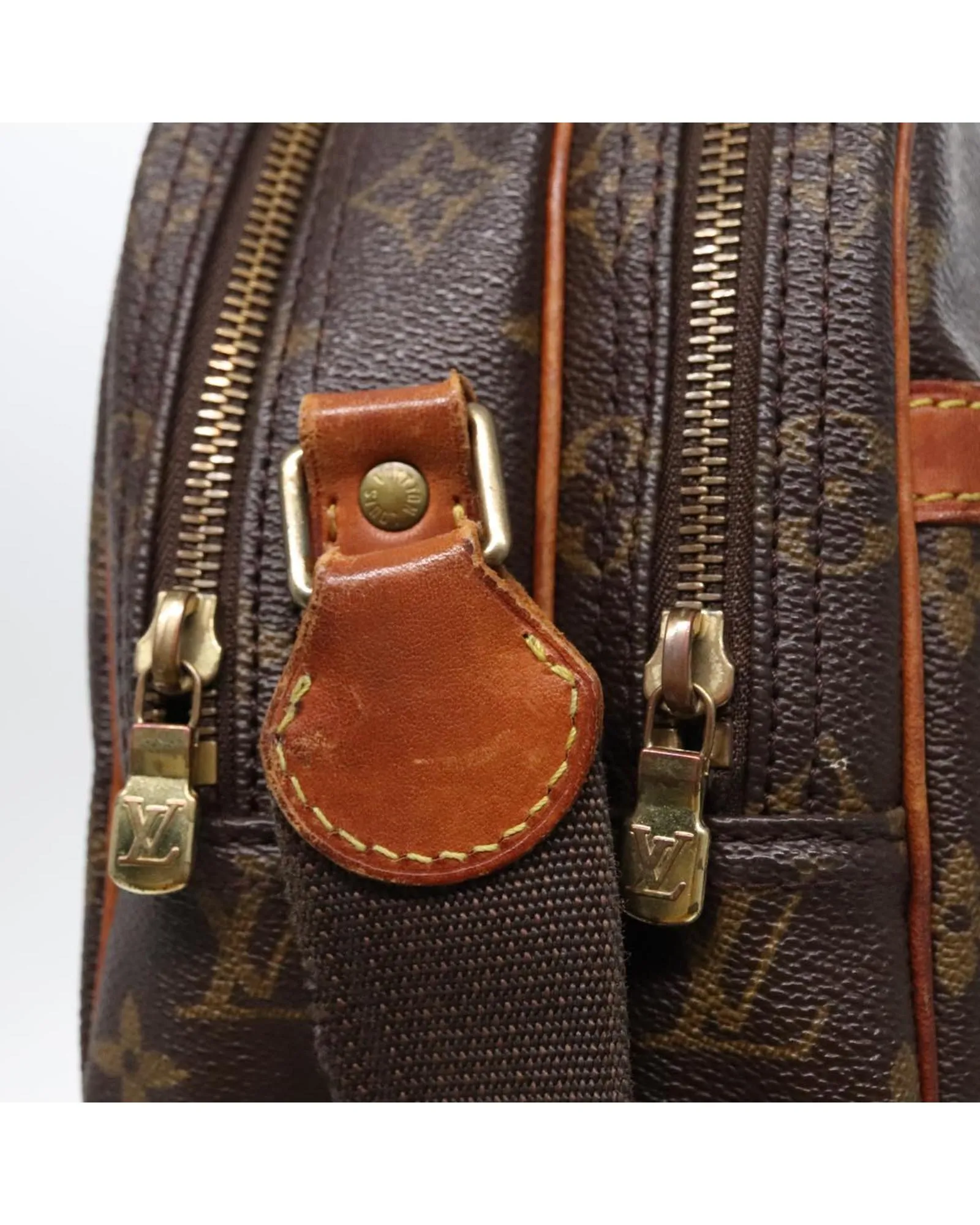 Monogram Reporter PM Shoulder Bag with  Design
