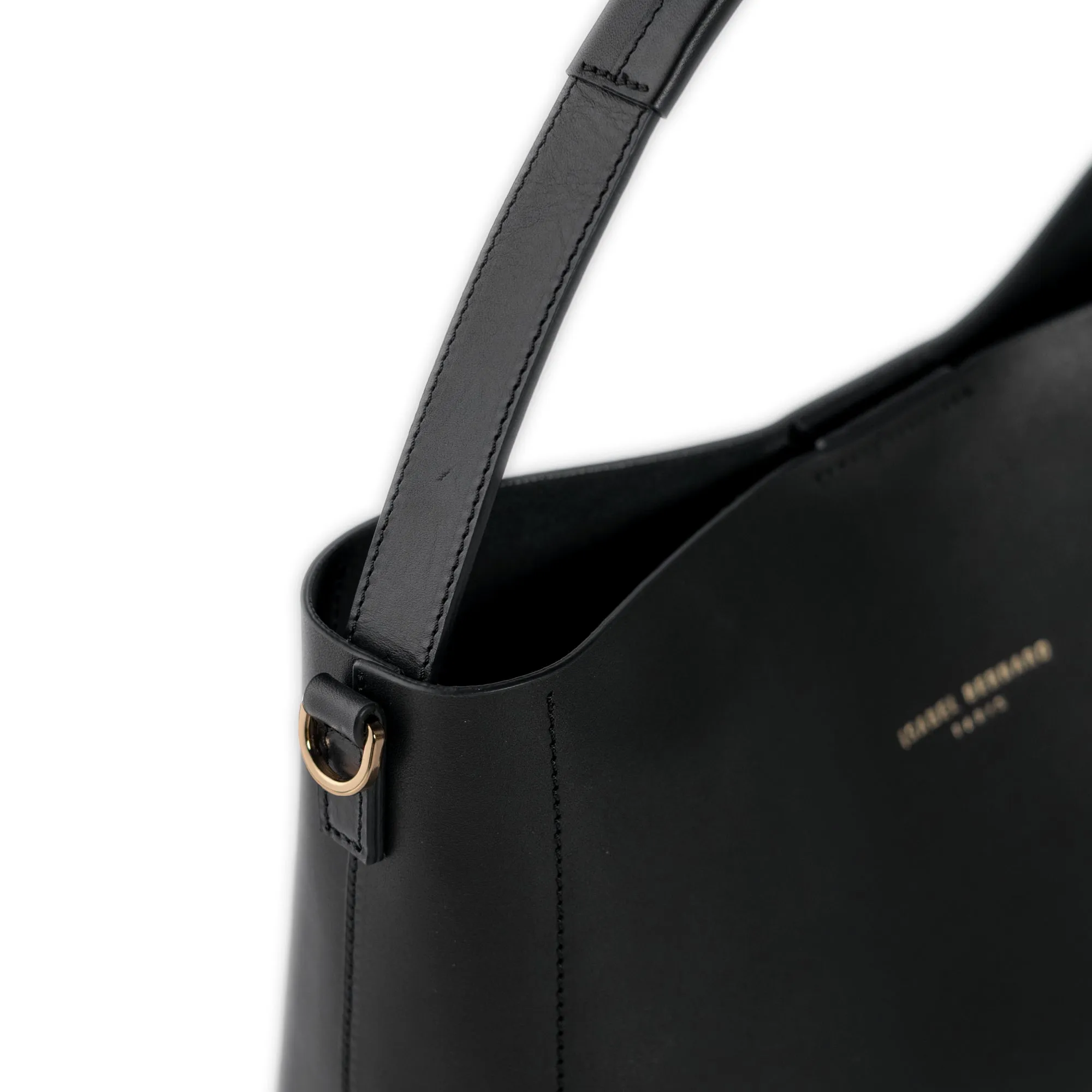 Montmartre Batrice black vegetable tanned leather handbag