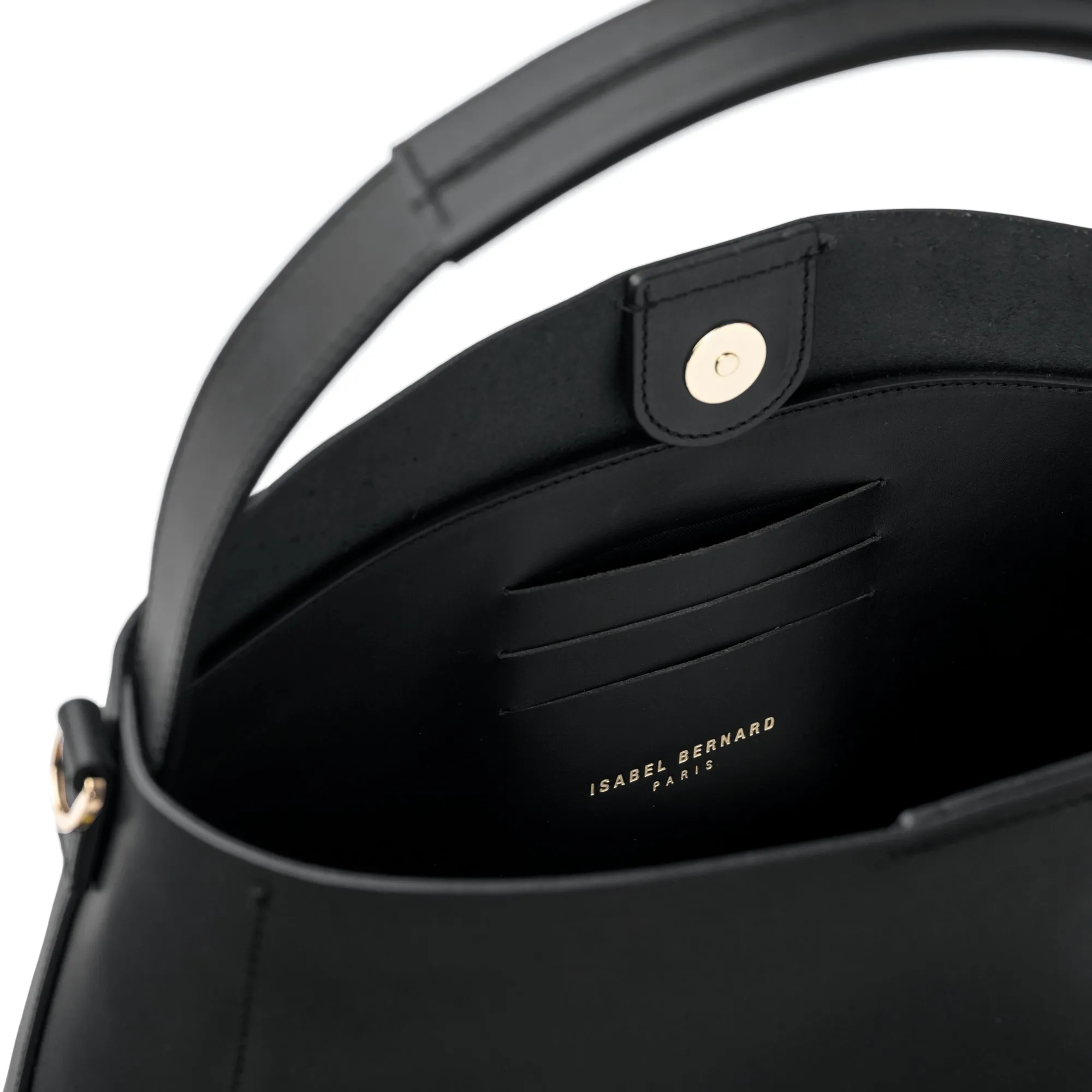 Montmartre Batrice black vegetable tanned leather handbag