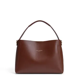 Montmartre Batrice cognac vegetable tanned leather handbag