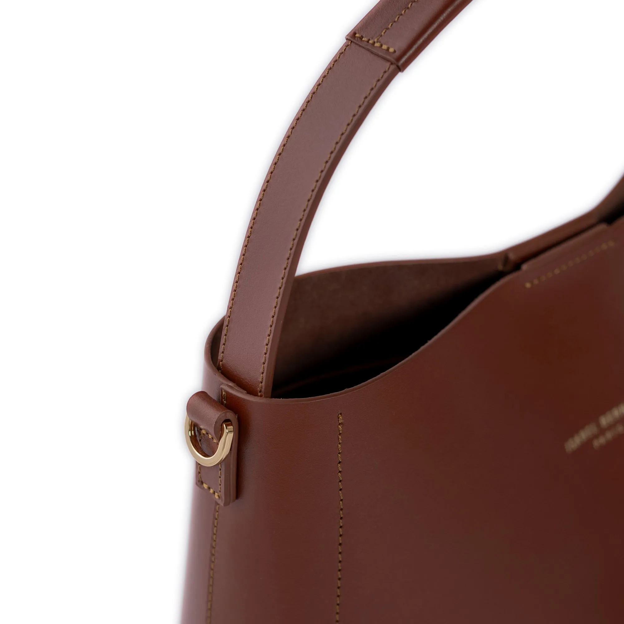 Montmartre Batrice cognac vegetable tanned leather handbag