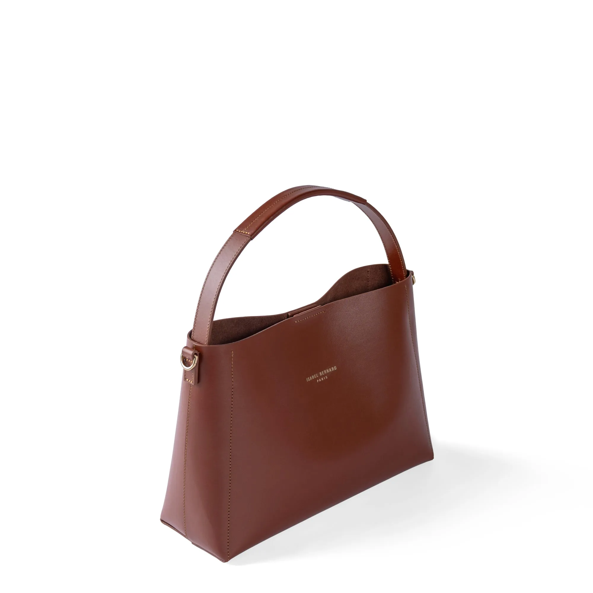 Montmartre Batrice cognac vegetable tanned leather handbag