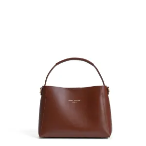 Montmartre Batrice Midi cognac vegetable tanned leather handbag
