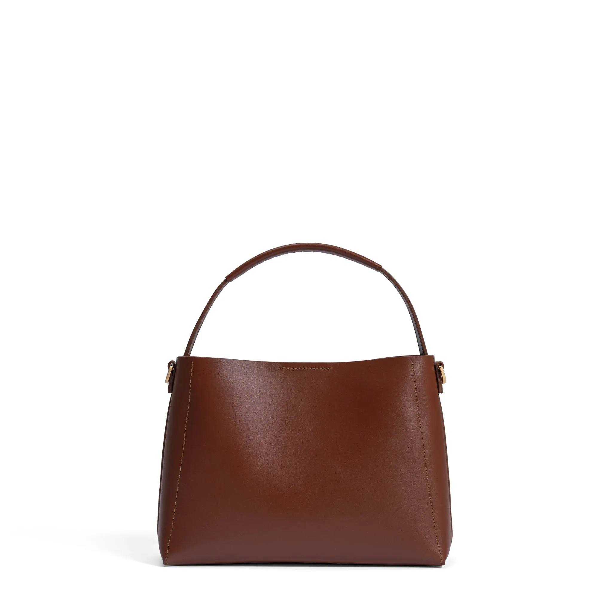 Montmartre Batrice Midi cognac vegetable tanned leather handbag