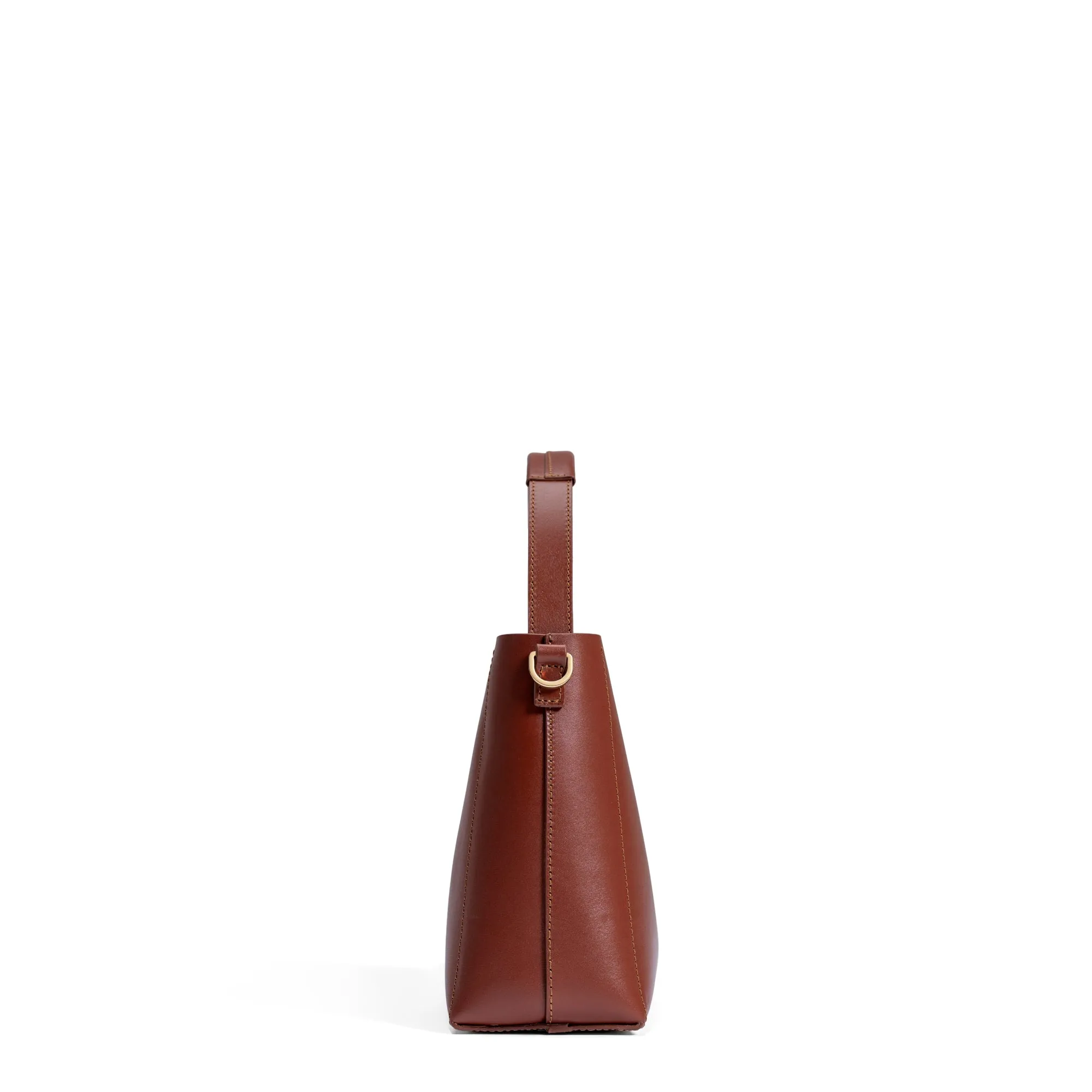 Montmartre Batrice Midi cognac vegetable tanned leather handbag