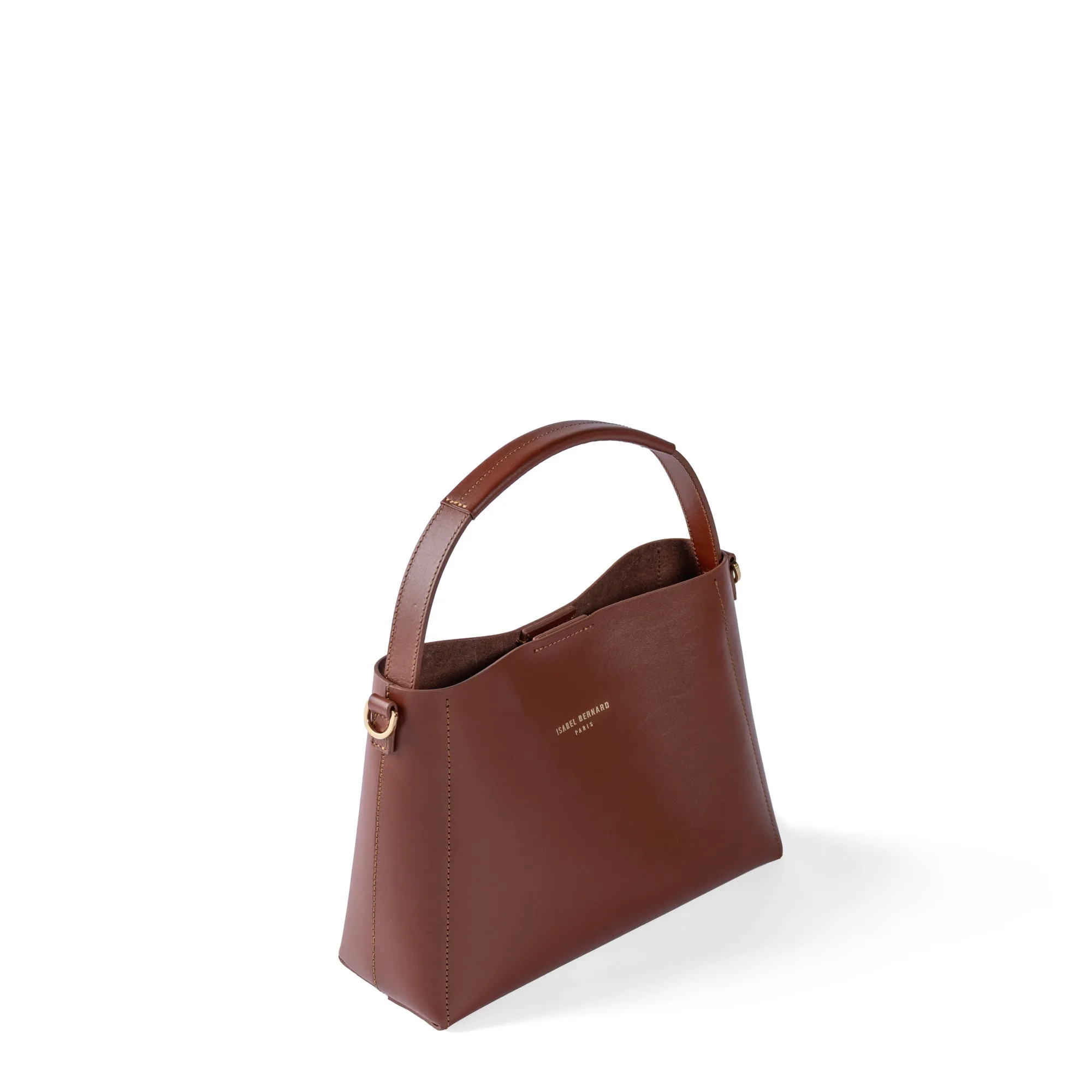 Montmartre Batrice Midi cognac vegetable tanned leather handbag